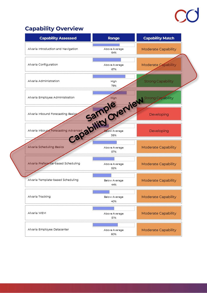 call design skills assessment report