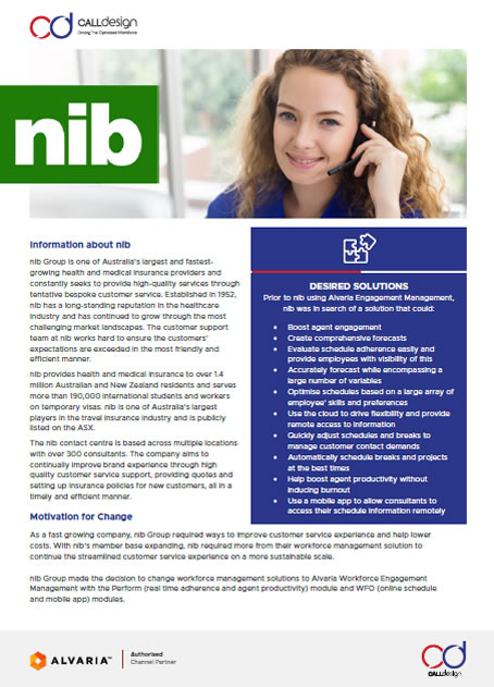 NIB case study - Alvaria Engagement Management